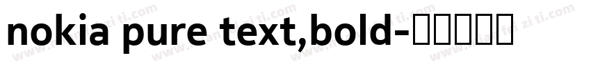 nokia pure text,bold字体转换